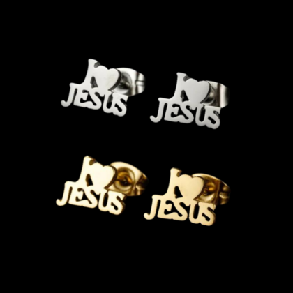 Aretes "I Love Jesús