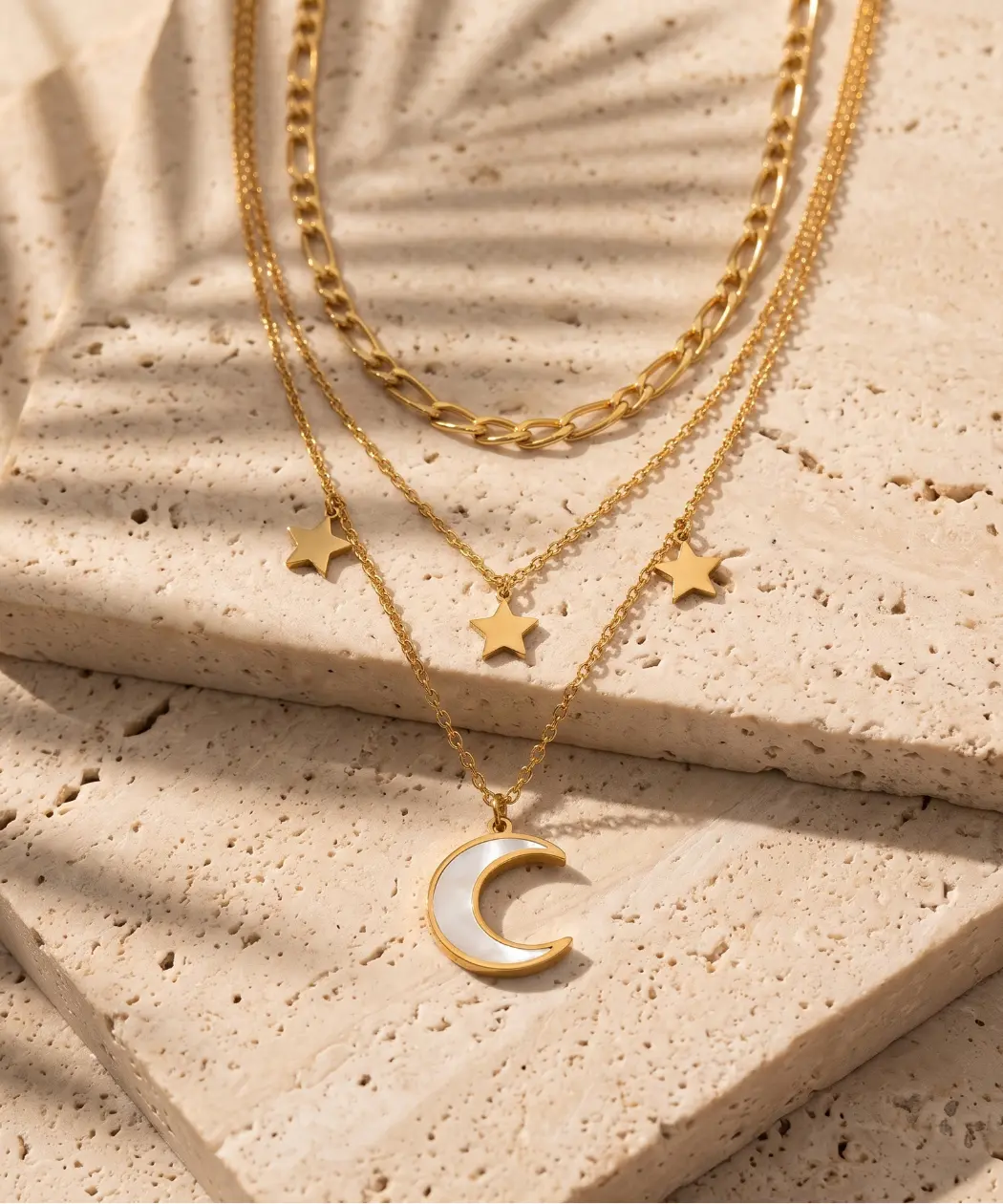 Collar "Selene" • Triple Layering Celestial